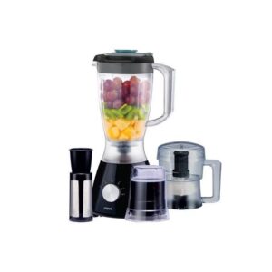 Mika Series MIKA Blender, 1.5L, 4 in 1, with Grinder, Chopper & SS Filter, 400W, Black MBLR304B