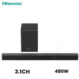 Hisense Soundbar 3.1Ch 480W Bluetooth with Wireless Sub Woofer