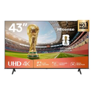 Hisense 43A6QKEN 43 Inch Smart 4K UHD Frameless TV
