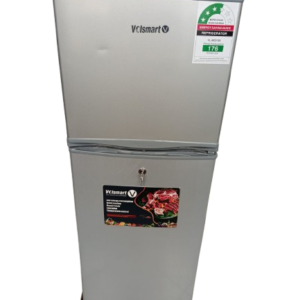 VOLSMART 138L Double Door Fridge, Top Mount Freezer, Direct Cool & 3 Stars Energy Efficient