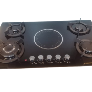Bolesi hob 4 gas burners +1 infrared electric with gas sensor and wok burner